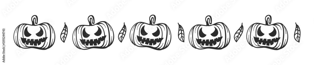 Fototapeta premium Collection of halloween