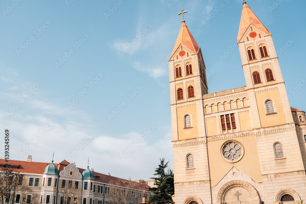 Qingdao Catholic Church in Qingdao, China