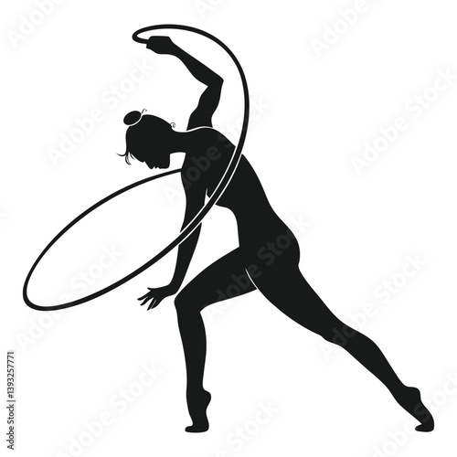 Silent Power: The Art of a Gymnast in Motion