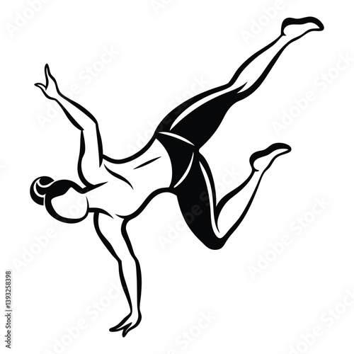 Silent Power: The Art of a Gymnast in Motion