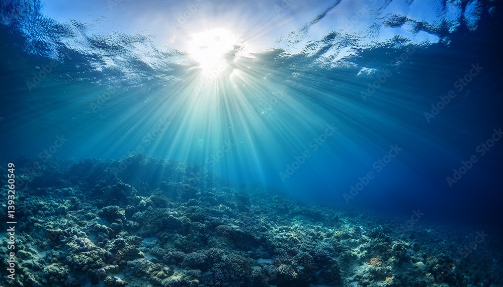 Fototapeta premium sunlight in ocean