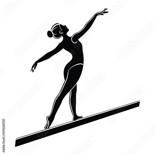 Silent Power: The Art of a Gymnast in Motion