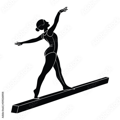 Silent Power: The Art of a Gymnast in Motion