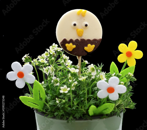 Obraz na płótnie bouquet champêtre de Pâques w salonie