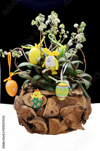 Obraz na płótnie Pâques dans les fleurs w salonie