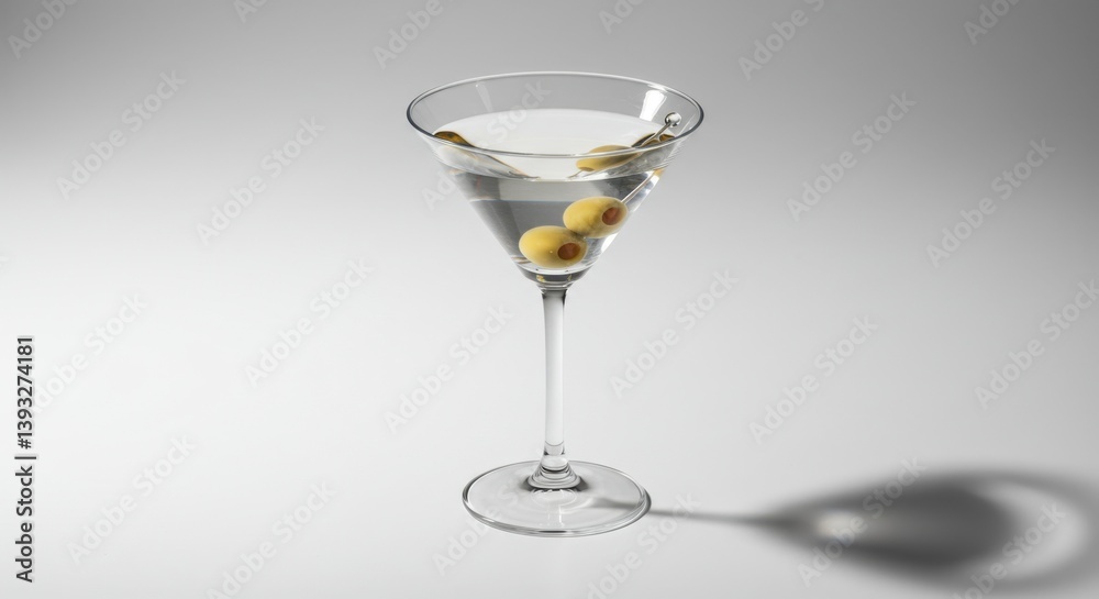 Shimmering Martini with Olives Shimmering Martini with Olives
