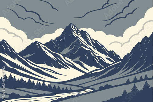 Mountain Silence – Abstract Altitude