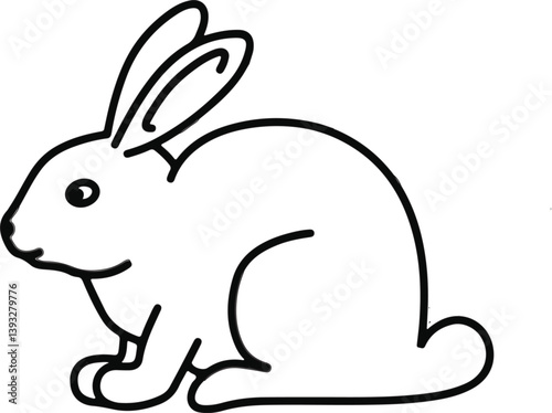 Drawing Rabbit Rabbit Outline droing