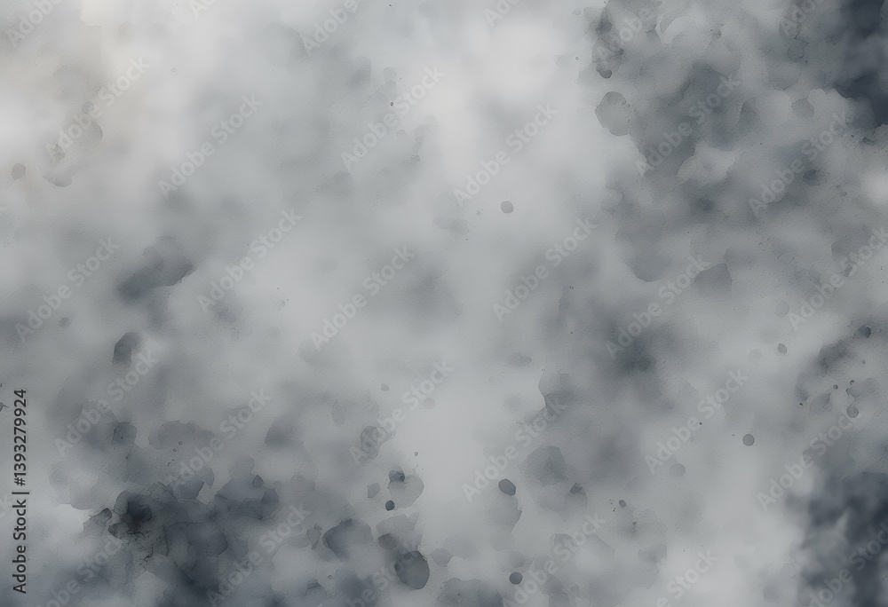 Naklejka premium gray texture abstract background watercolor grey brush design water vignetting isolated stroke element shape stain oil drawing colours dye paint ink pattern art artistic white