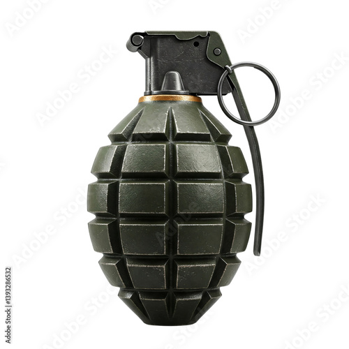 hand grenade isolated on transparent background 