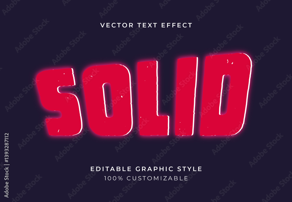 Red Increasing Solid Bold Font Vintage Text Effect Stock Template ...