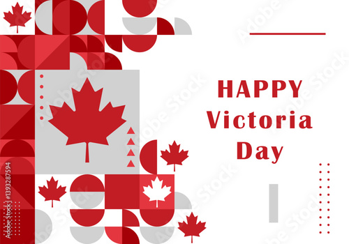 Canada day background with maple leafs. Celebration background for Victoria Day in Canada. 1st of July national holiday design. Canadian day celebration