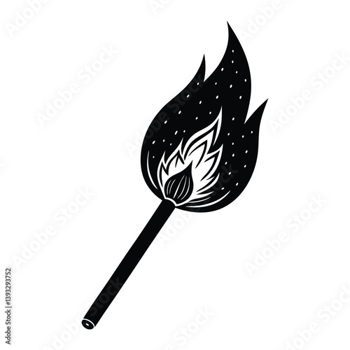 burning match.