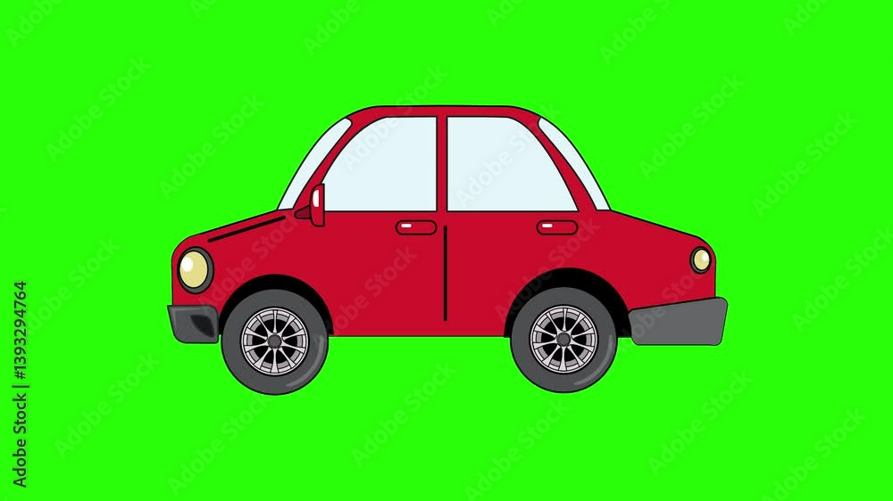 Cartoon Car Moving Cartoon Car Moving