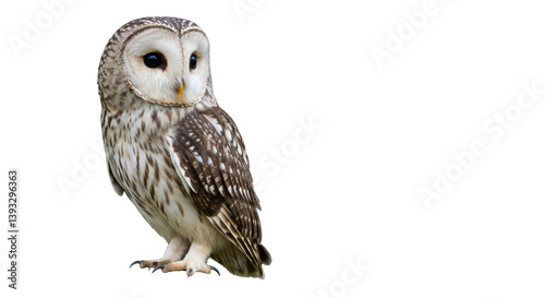 Isolated Ural Owl Portrait
