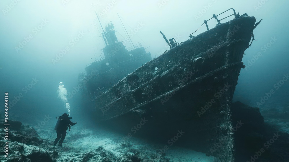 Underwater Wreck Diver Underwater Wreck Diver