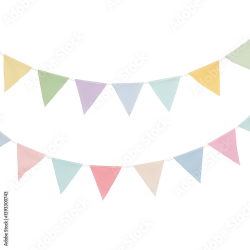 Pastel Triangle Bunting Banner Decoration