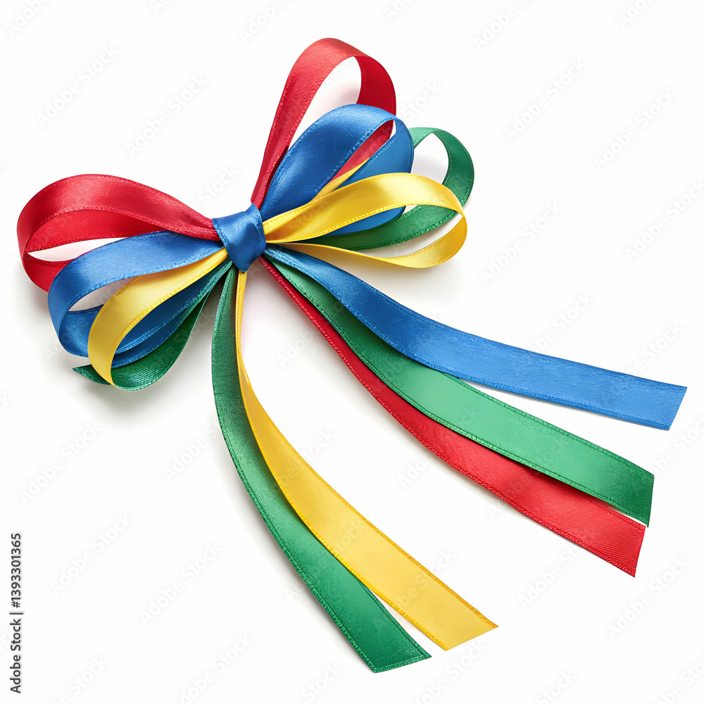 Top up view isolated colored gift bundles birthday decorations Top up view isolated colored gift bundles birthday decorations