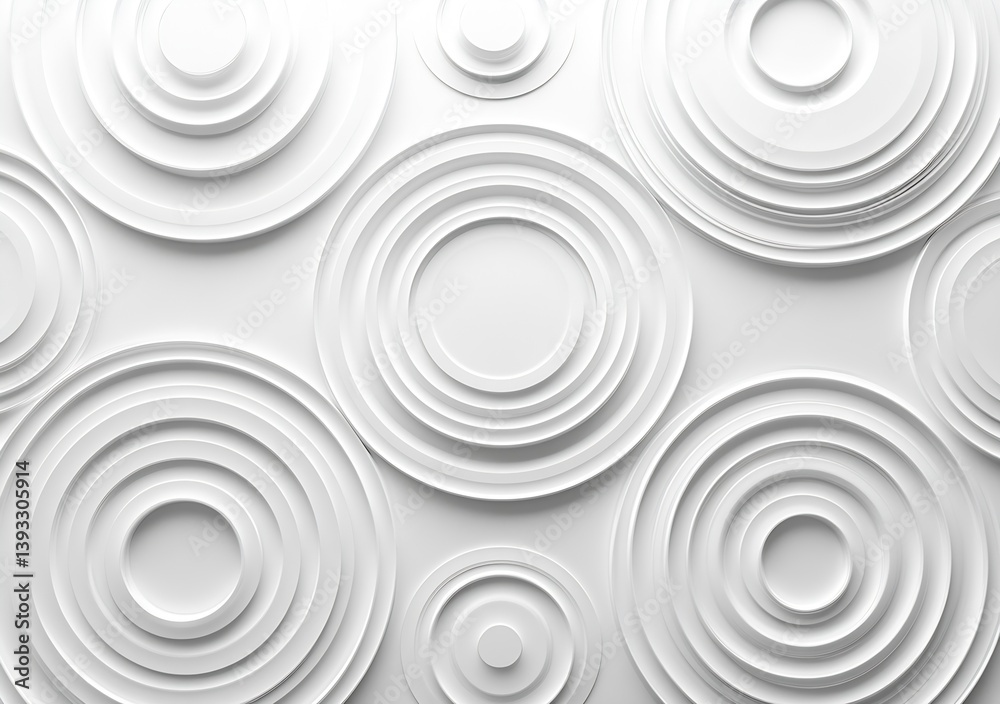 Abstract White Circles Minimalist Design Modern Background for Wallpaper Presentation or Creative Projects Trendy Art : Generative AI Abstract White Circles Minimalist Design Modern Background for Wallpaper Presentation or Creative Projects Trendy Art : Generative AI