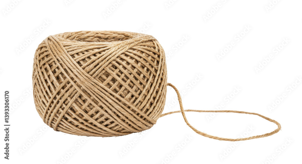 Isolated Jute Twine Isolated Jute Twine