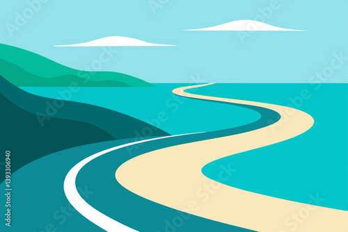 road to the sea