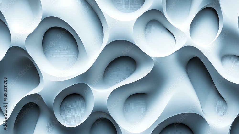 Abstract pattern with smooth blue shapes Abstract pattern with smooth blue shapes