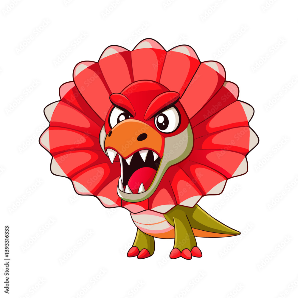 Fototapeta premium lion cartoon waving