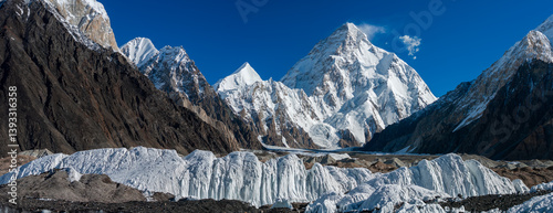 K2, 8611m, the second-highest mountain in the world at the Karakoram range, Pakistan