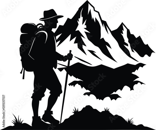 hiker with backpack