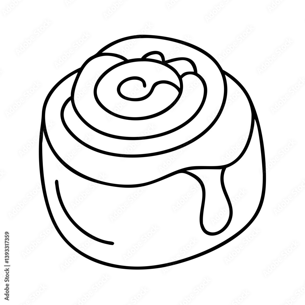 cinnamon roll icon, cinnamon roll line art - simple line art of cinnamon roll, perfect for cinnamon roll logos and icons cinnamon roll icon, cinnamon roll line art - simple line art of cinnamon roll, perfect for cinnamon roll logos and icons