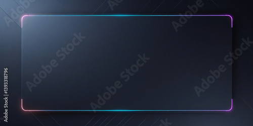 Neon Drak Blue Abstract Background