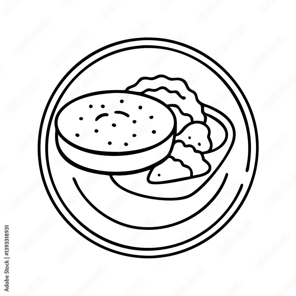 hummus with pita bread icon, hummus with pita bread line art - simple line art of hummus with pita bread, perfect for hummus with pita bread logos and icons hummus with pita bread icon, hummus with pita bread line art - simple line art of hummus with pita bread, perfect for hummus with pita bread logos and icons