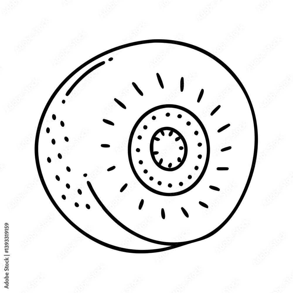 kiwi icon, kiwi line art - simple line art of kiwi, perfect for kiwi logos and icons kiwi icon, kiwi line art - simple line art of kiwi, perfect for kiwi logos and icons