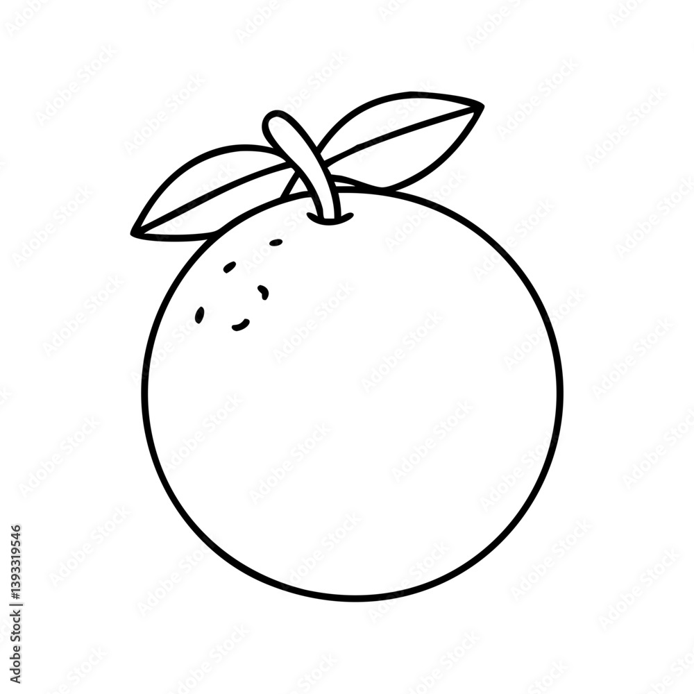 orange icon, orange line art - simple line art of orange, perfect for orange logos and icons orange icon, orange line art - simple line art of orange, perfect for orange logos and icons