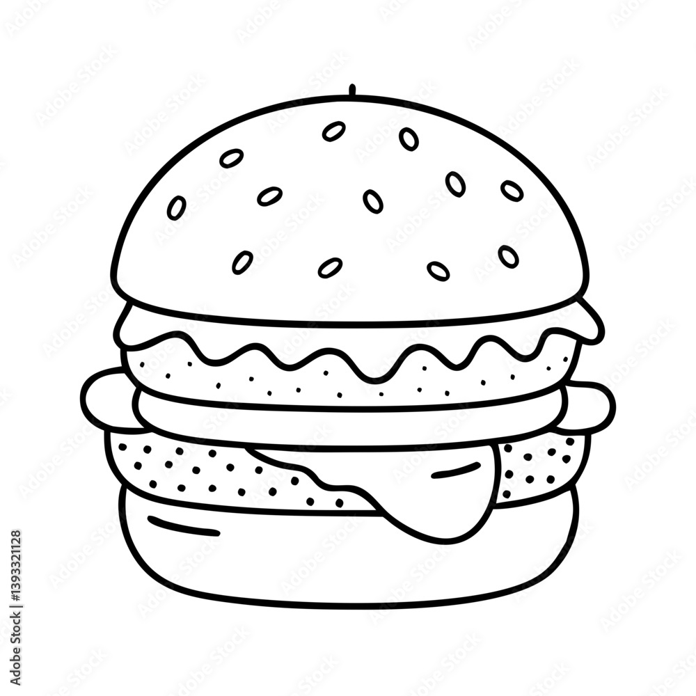 veggie burger icon, veggie burger line art - simple line art of veggie burger, perfect for veggie burger logos and icons veggie burger icon, veggie burger line art - simple line art of veggie burger, perfect for veggie burger logos and icons