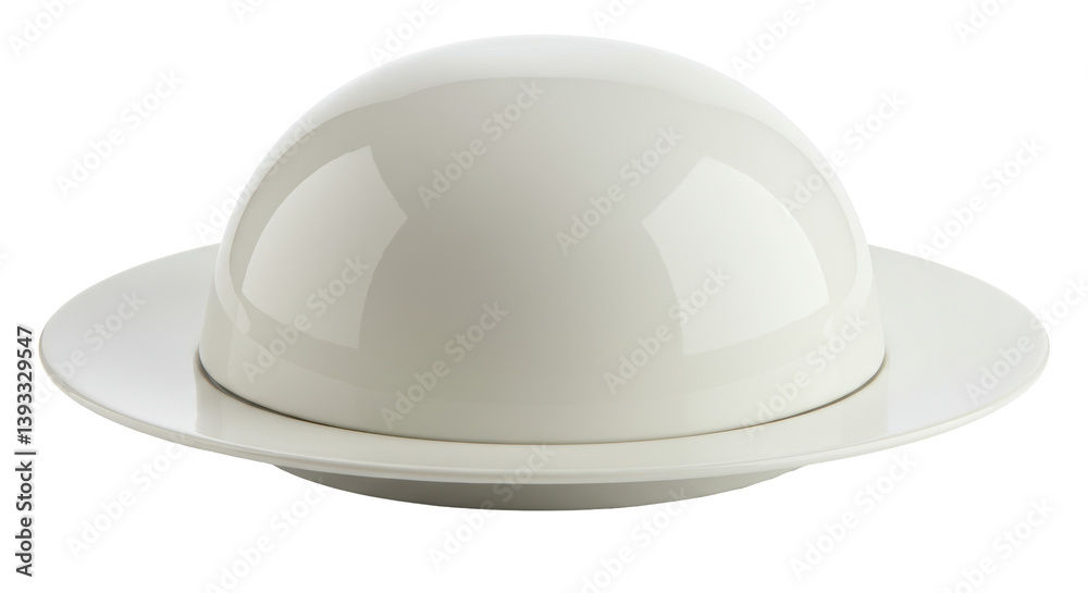 Isolated White Butter Dish with Lid Isolated White Butter Dish with Lid