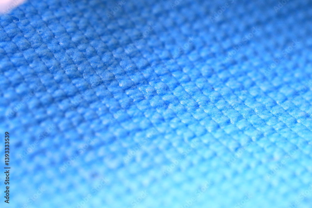 A detailed shot of a blue towel