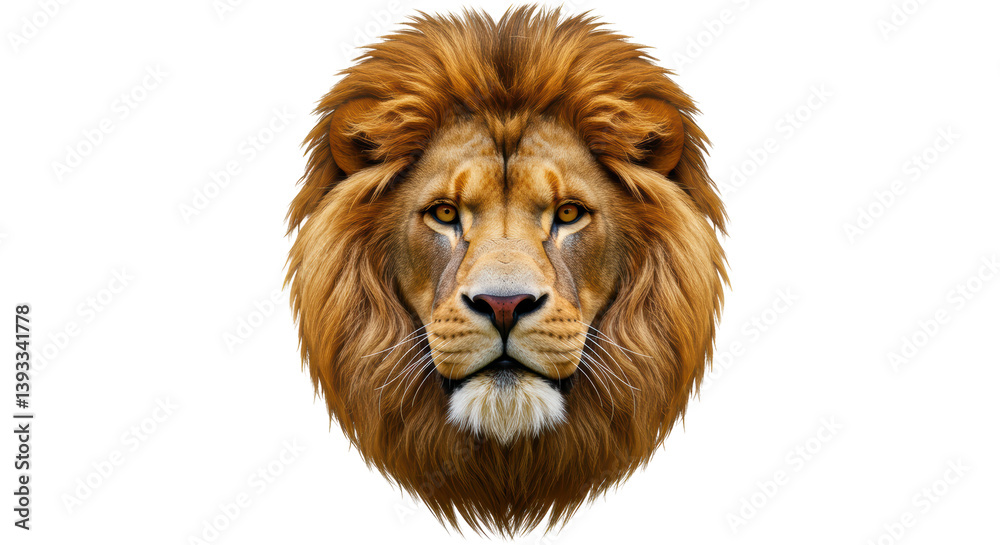 Isolated Lion Face Isolated Lion Face