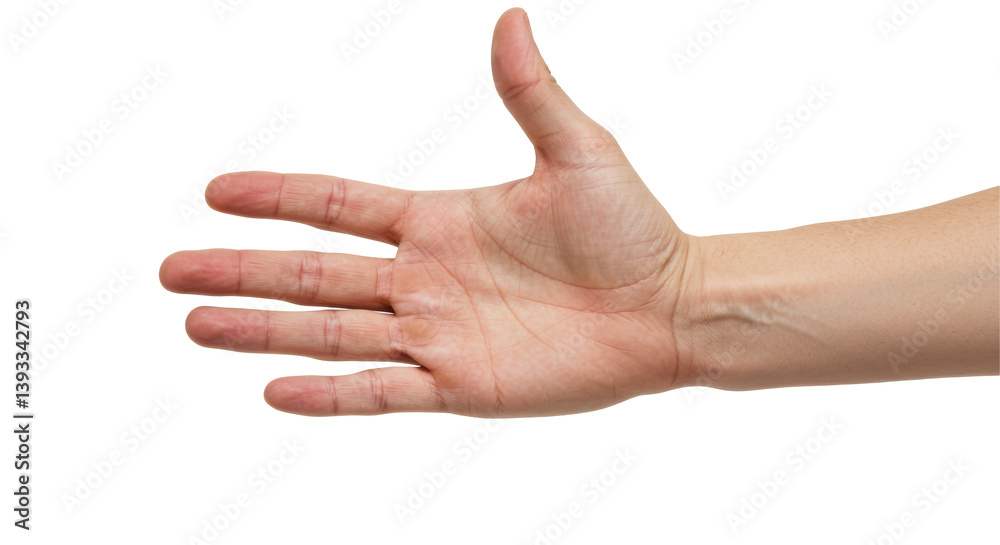 Isolated Open Hand Isolated Open Hand