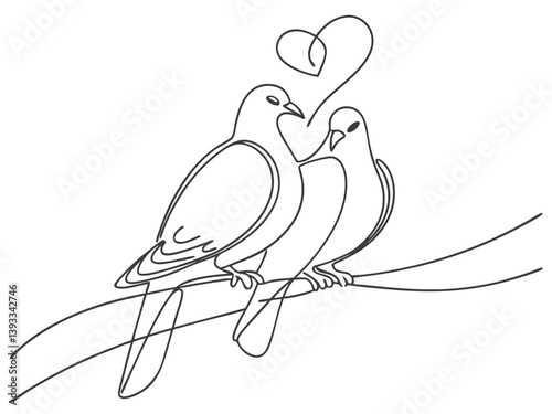 Lovely Dove Birds Couple