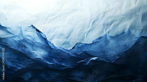 Wallpaper Mural Abstract Blue Mountain Illustration Torontodigital.ca
