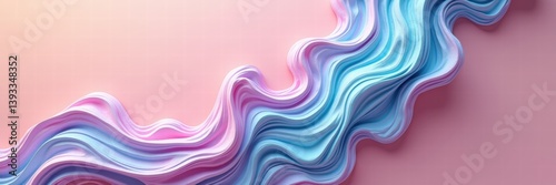 Vibrant abstract waves of pastel colors create a soothing visual. Perfect for backgrounds, branding, and artistic projects.