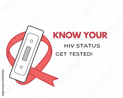 Know Your HIV Status: Get Tested with Awareness Ribbon and Test.