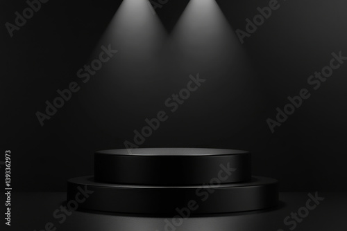 Stylish Black Podium Stage Design