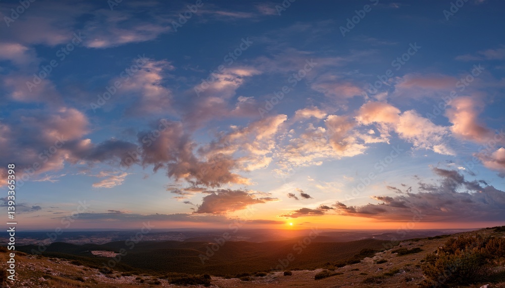 panorama sunset sky panorama sunset sky