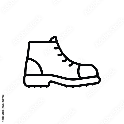 Stylish Outline Vector Illustration Of A Boot Perfect For Various Design Purposes