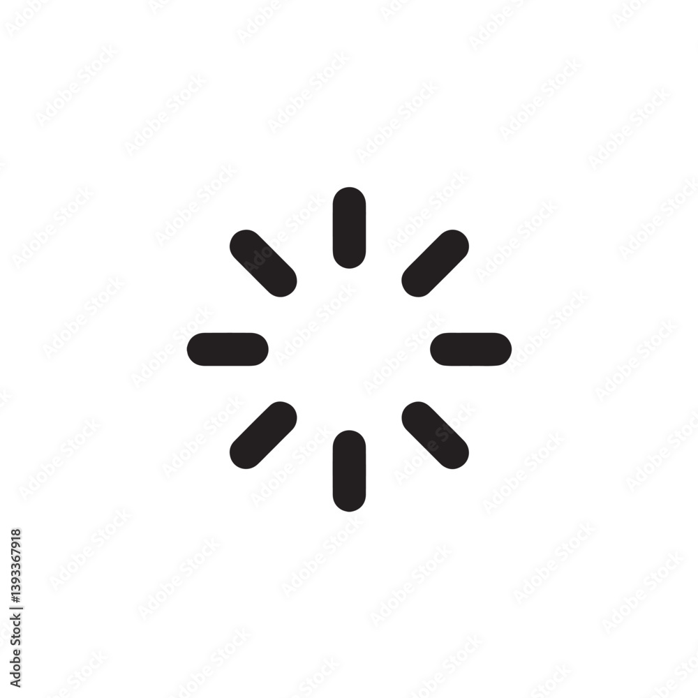 Loading spinner icon in circular motion Vector Loading spinner icon in circular motion Vector