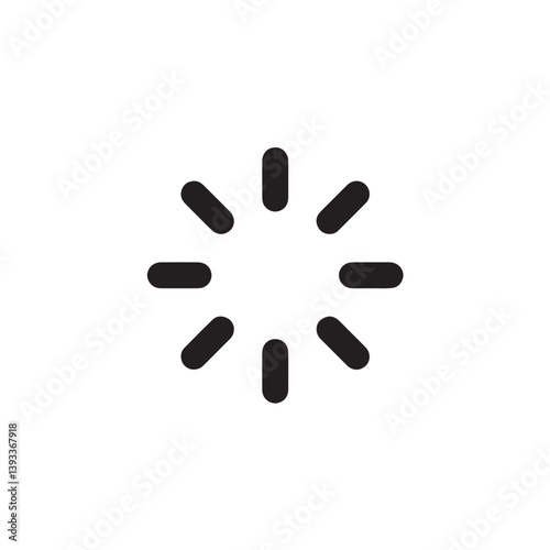Loading spinner icon in circular motion Vector