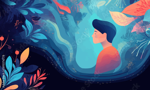 Concept illustration for mental health and psychotherapy