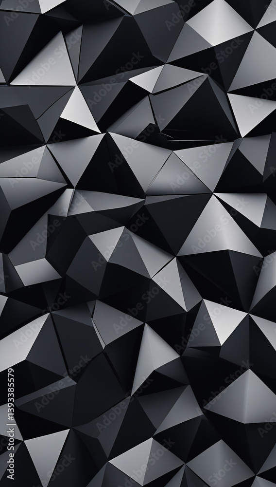 Fototapeta premium Black Abstract Geometric Background